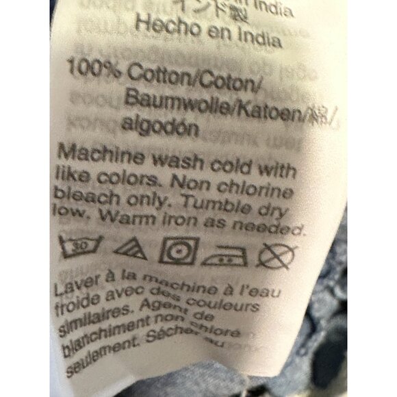 J Crew Women Sz 00 Chambray short scalloped hem Blue Pockets Cotton - Picture 4 of 8